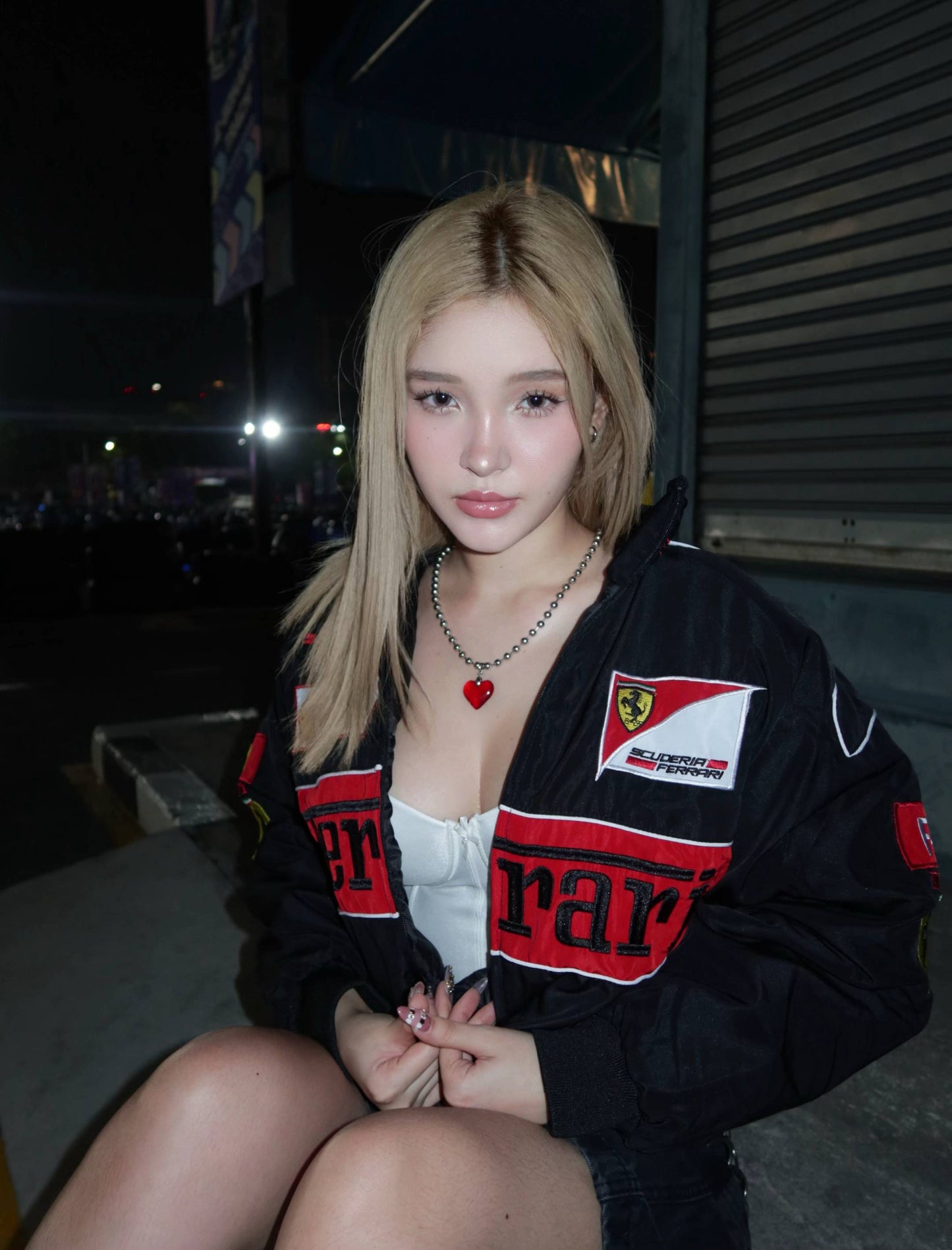 Embroidered Ferrari jacket rear design – Scuderia Ferrari inspired