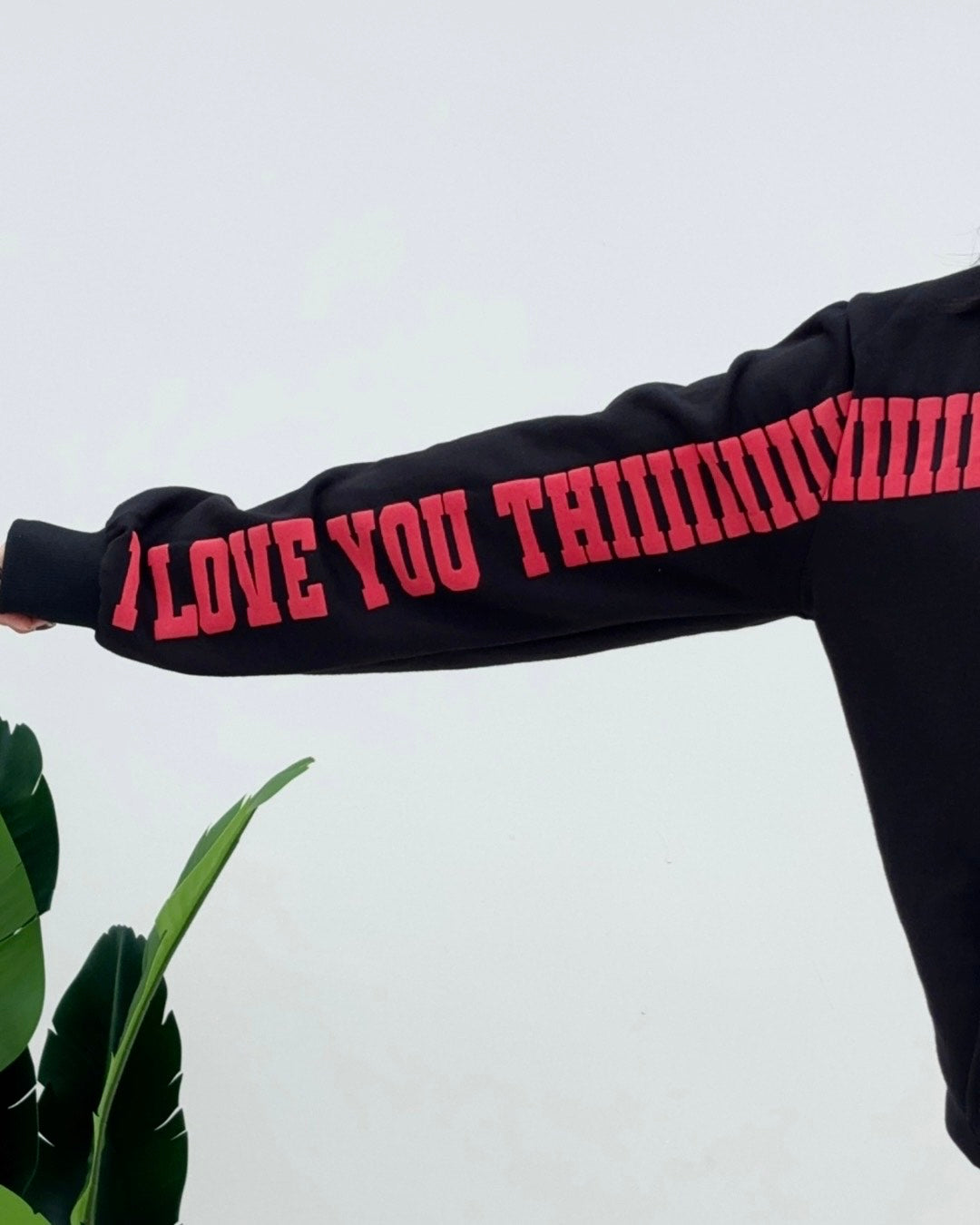 Matching I Love You This Much couple hoodies from Gigavibe – perfect for Valentine’s Day.