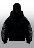 Balaclava Solo Leveling Hoodie Jin Woo Edition front view – Gigavibe streetwear
