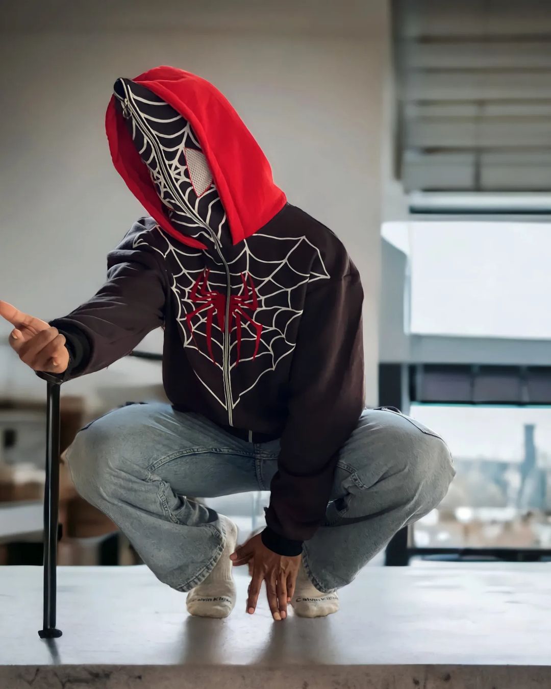 Double Cap Hoodie 
