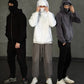 Gigavibe Balaclava Hoodie full front view – unisex streetwear hoodie with built-in mask