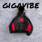 Gigavibe Spidey Hoodie full zip black and red Spider-Man design