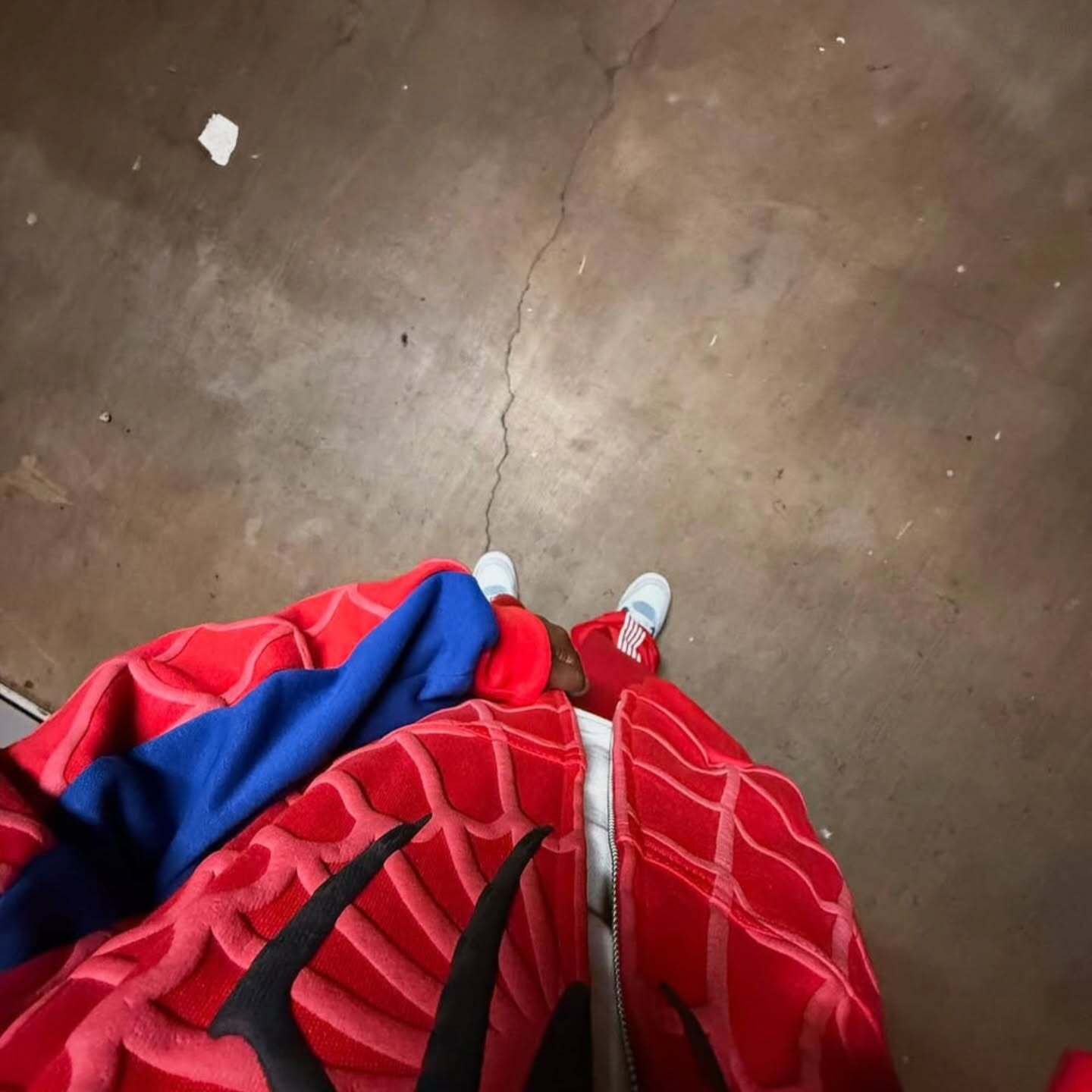 Close-up of Spidey graphic hoodie print – premium quality fabric