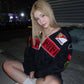 Jacket Ferrari black with embroidered Ferrari logo – luxury racing style