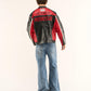 Back view of Ferrari Olympus Jacket showing bold red and white racing panels.