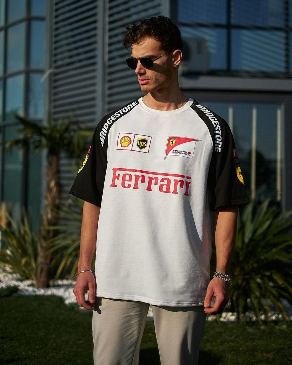 Ferrari F1 T-Shirt front view – Scuderia Ferrari fanwear by Gigavibe