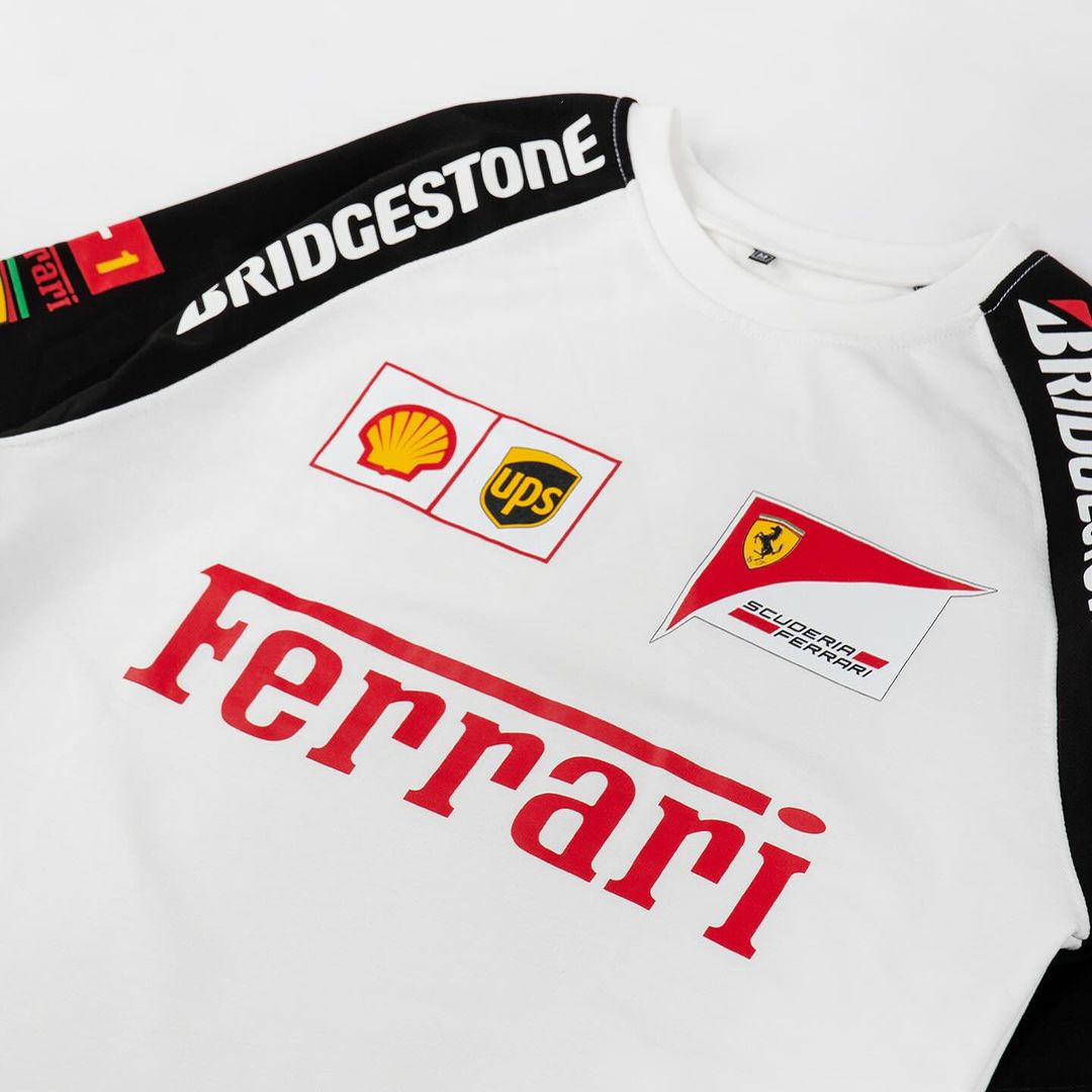 Scuderia Ferrari T-Shirt logo detail – premium Formula 1 fan apparel