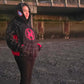 Gigavibe Spidey hoodie with drawstring hood – side angle view