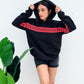 I Love You This Much Hoodie front view by Gigavibe – romantic graphic pullover hoodie for couples.