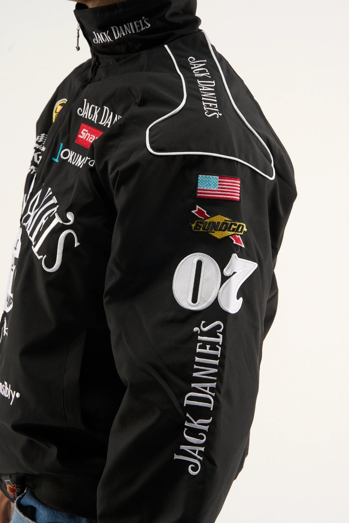 Jack Daniels racing embroidered jacket premium street style outfit