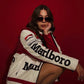 Side Profile – Marlboro Jacket Women Red White Racing Style