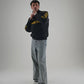 Gigavibe Porsche Jacket Embroidered black F1 racing jacket with Porsche crest and bold embroidery