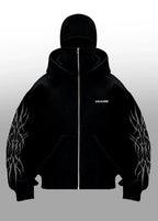 Balaclava Solo Leveling Hoodie Jin Woo Edition front view – Gigavibe streetwear