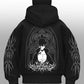 Gigavibe Solo Leveling Balaclava Hoodie back print with anime artwork