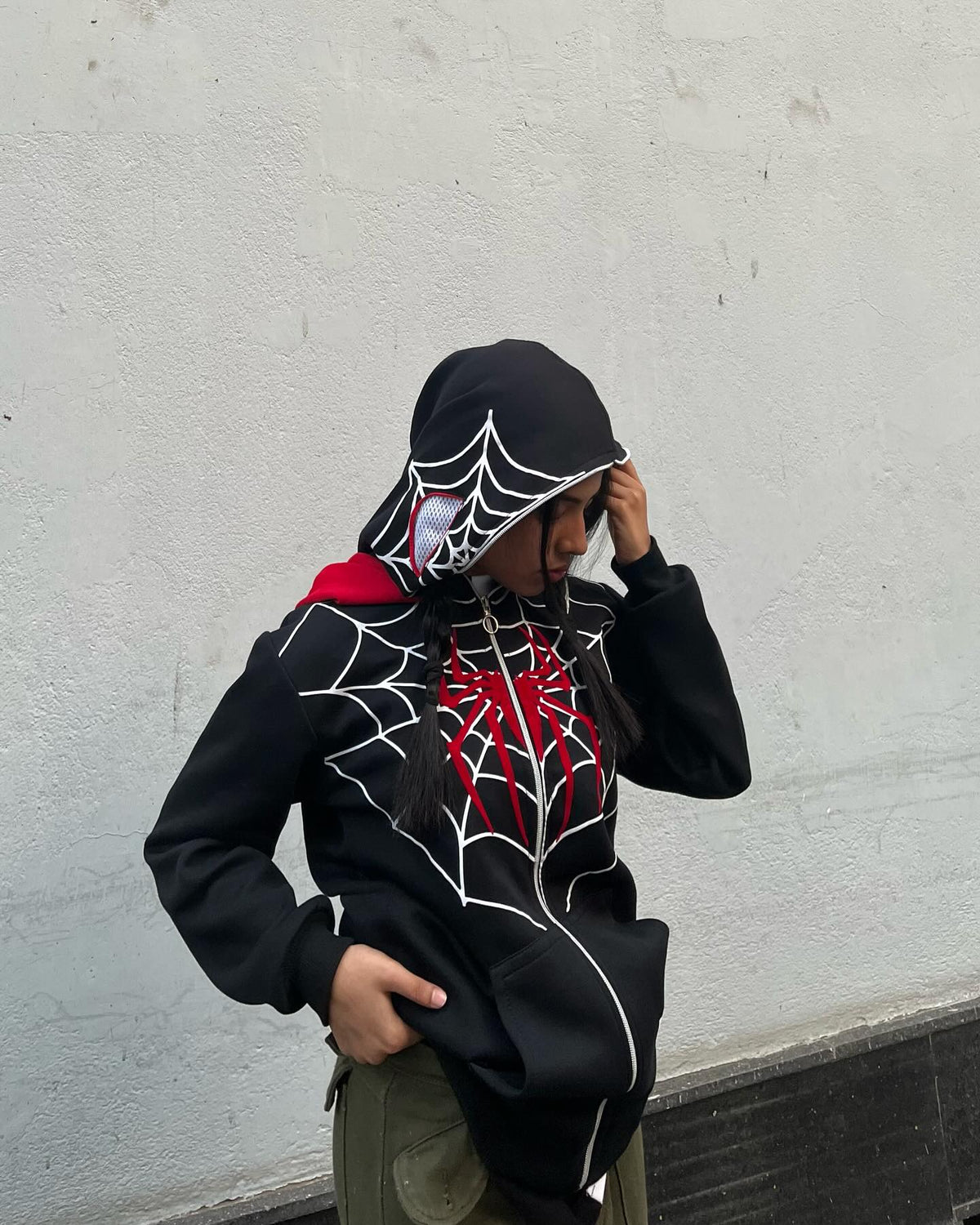 SPIDERMAN HOODIE FULL ZIP UP  AT GigaVibe