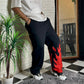 Fire kick bottom cotton pant styled with sneakers