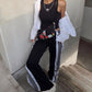 Stylish black pants with snap detail for urban fashion