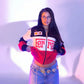 Eye-catching Red Vintage Ferrari Jacket, perfect for racing and streetwear lovers
